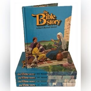 🍎 The Bible Story Vol. 1-5 📚 by Arthur S Maxwell Vintage Hardcover 1975